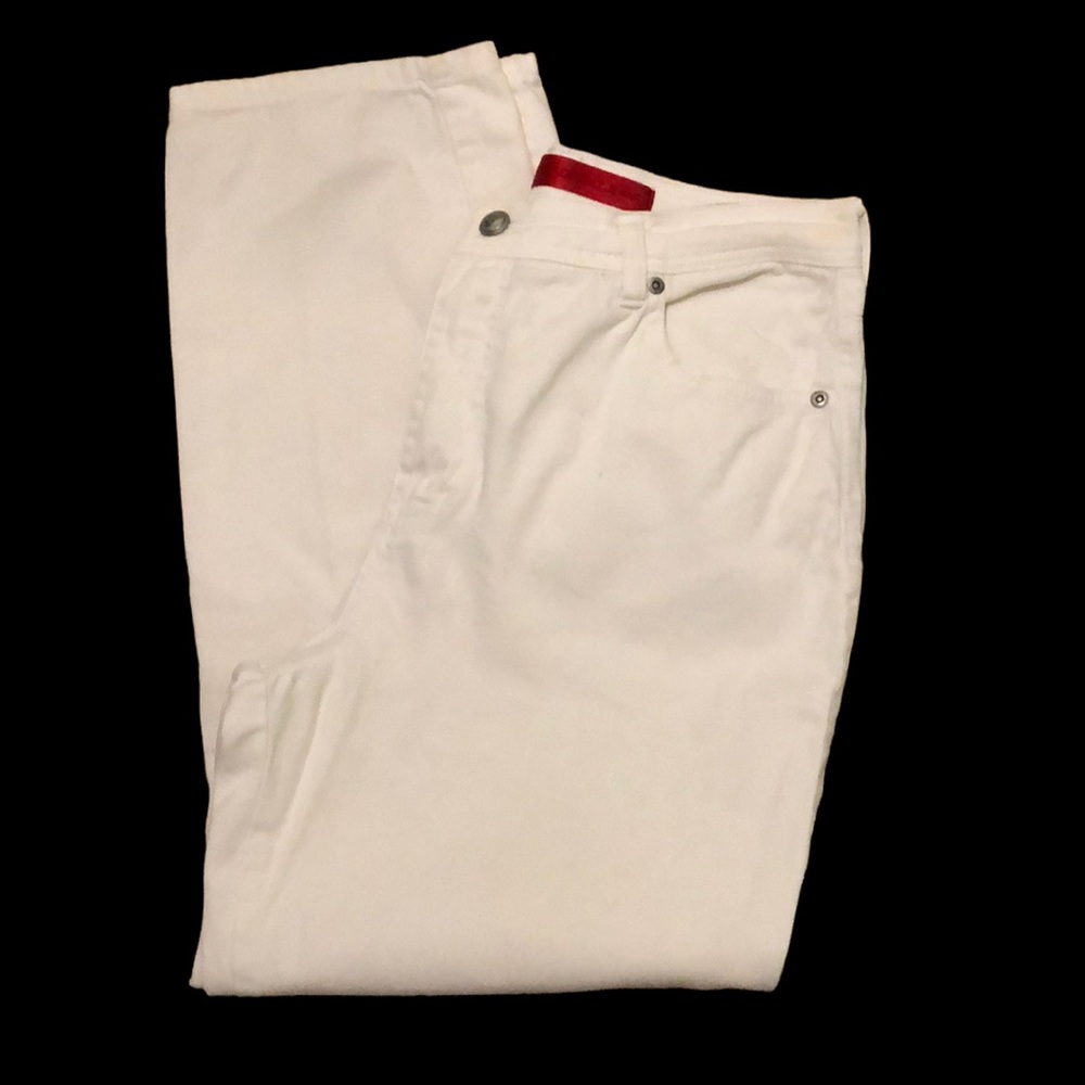 Gloria Vanderbilt Jeans White Denim Mom Jean Straight Leg - Picture 2 of 9